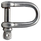 Купить Talamex 08556105 D-образная короткая 10 единицы измерения Серый Silver 5 mm  7ft.ru в интернет магазине Семь Футов