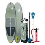 Fanatic 33250-1701c51-9´8´´ Надувной комплект для падлбординга Fly air slt Grey / Green 96x48x35 294.64 cm