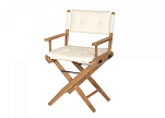 ARC REGISSEUR Складной стул из тикового дерева / фурнитура из нержавеющей стали / кремового цвета