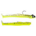 Fiiish MD1464 Mud Digger Combo Heavy Мягкая приманка 90 mm 15g Зеленый Chartreuse UV