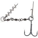 Купить Mikado HDJ-11-01 Stinger Jaws Evo Связанные Крючки Черный 1  7ft.ru в интернет магазине Семь Футов