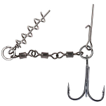Mikado HDJ-11-01 Stinger Jaws Evo Связанные Крючки Черный 1 