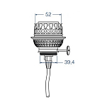 Патрон для лампы DHR BR14E 52 мм E27 для декоративных ламп