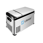 Автохолодильник портативный компрессорный 2 отделения Libhof K-30 610х320х400мм 31л 12/24В -25/+10°C белый/черный
