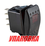 Переключатель двухпозиционный ON-ON 12 В/20А 7Р с подсветкой (упаковка из 25 шт.) AES.Co 4620136055345_pkg_25