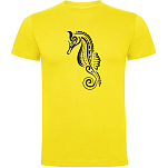 Kruskis CA65500303K211 Футболка с коротким рукавом Seahorse Tribal Желтый Yellow L
