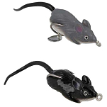 Sea monsters SMRF45BW Мягкая приманка для плавающей мыши 45 Mm Серый Black / White