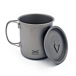 Nosko TIM003 GR5 Титановая кружка 450ml С Крышка Silver