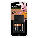 Duracell CEF14 4 Зарядное устройство для аккумуляторов Бесцветный Black