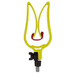 Mikado AIX-8896 Clamping Держатель Удочки Желтый Green