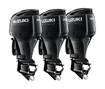 Тройка из 2 моторов Suzuki DF300APX+ 1 мотор DF300APXX, черные 3xDF300AP