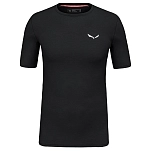Salewa 00-0000028207-0911-50/L Базовый слой с коротким рукавом Cristallo Warm Черный Black Out L