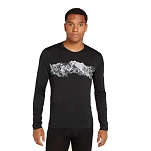 Icebreaker 0A56QU001L Базовый слой с длинным рукавом Merino 200 Oasis Remarkables Черный Black L