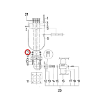 Контргайка из нержавеющей стали Vetus M06RB М6