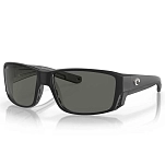 Costa 06s9105-91050560 поляризованные солнцезащитные очки Tuna Alley Pro Matte Black 25x12x10 Gray 580G/CAT3