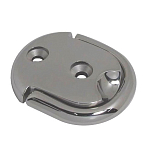 Marine town 5050688 Овальная тарелка с двойным кольцом Серебристый Silver 100 x 12 mm 