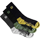 Купить Ridgemonkey RM-SCK-MLTI-L Длинные носки APEarel Crew 3 пары Зеленый Grey EU 43-46 7ft.ru в интернет магазине Семь Футов