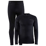 Craft CO1909709-999000-XS Набор базовых слоев Core Warm Черный Black XS