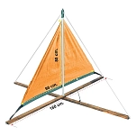 Expert predator 48288 Ловля на длинную леску на берегу с парусом Оранжевый Orange / Brown 160 x 80 cm