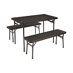 Комплект складной мебели Outwell Pemberton Picnic Set 531140 стол+2 скамьи 102x61x70/102x28x44см из стали и пластика черный