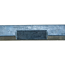 Recmar REC5010190 REC5010190 цинковый анод Серебристый Grey 90 x 240 mm 