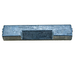 Recmar REC5010190 REC5010190 цинковый анод Серебристый Grey 90 x 240 mm 