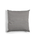 Декоративная подушка Капок / антрацит / тонкие полоски