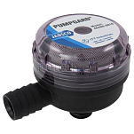 Jabsco 46400-0010 Насосный фильтр-отстойник, 40 MESH (тонкий фильтр), штекерный порт для насоса (м) x 19 мм шланговое соединение, 90°