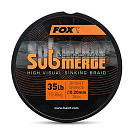 Купить Fox international CBL034 Submerge Orange Sinking 300 m Плетеный Orange 0.250 mm 7ft.ru в интернет магазине Семь Футов