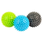 Fitness mad kfa262 массажный мяч Spikey 3 Единицы Green / Blue / Black 22x22x5