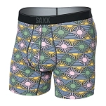 SAXX Underwear SXBB70F-RSE-M трусы-боксёры Quest Quick Dry Mesh Brief Fly Rise And Shine / Ebony M