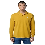North sails 692454-0620-XL Поло с длинным рукавомным рукавом Basic Желтый Golden Spice XL