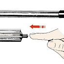 Extension rod f.outboards w. earthing inhandle, 45.158.01