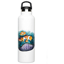 Купить Fish tank B60CF Бутылка рыбы-клоуна 600ml Белая Clownfish 7ft.ru в интернет магазине Семь Футов