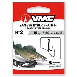 VMC AVM340219-UNIT крючок с бородкой Zander Braid 50 cm  Grey 1
