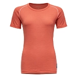 DEVOLD OF NORWAY go245216b-121a-m Базовый слой с коротким рукавом Lauparen Merino 190 Coral 30x25x2