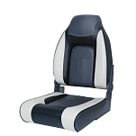 Сиденье мягкое складное Premium Designer High Back Seat, серо-чёрное Newstarmarine 75157GCB