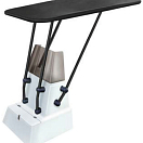 Heavy duty professional T-Top black / black fabric, Osculati 48.193.02