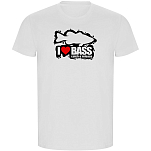 Kruskis CA66900501K037 Футболка с коротким рукавом I Love Bass ECO Белая White 2XL