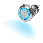 Blue sea systems 4160-BSS синий выключатель кнопки света 4160 Off-On Silver 10A