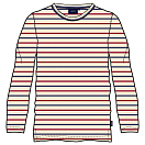 Купить Sea ranch 11-7-305-1058-4XL Футболка с длинным рукавом Grenaa Многоцветный Ecru / Blue / Red 4XL 7ft.ru в интернет магазине Семь Футов