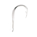 Asari A002NS-2/0 Chinu Flatted Shank Крюк Серебристый Nickel (25 pcs) 2/0 