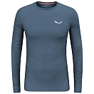 Купить Salewa 00-0000028205-8670-46/S Базовый слой с длинным рукавом Cristallo Warm Alpine Merino Responsive Голубой Dark Denim S 7ft.ru в интернет магазине Семь Футов