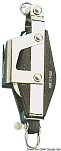Лонготакельный блок с универсальной головкой, обушком и стопором Viadana Plastinox 34 мм 300 - 800 кг 8 мм, Osculati 55.111.00
