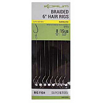 Korum K0310113 Big Fish Barbed Связанные Крючки Черный Brown 10 