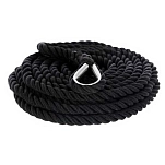 Plastimo P201842 Комплект швартовного троса из 3 прядей с коушем 8 m Black 16 mm