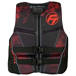 Full throttle 116-14250010007022 Спасательный жилет Rapid Dry Flex Back Red 3XL