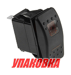 Переключатель трехпозиционный (ON)-OFF-(ON) 12 В/20А 4Р с подсветкой без фиксации (упаковка из 25 шт.) AES.Co AES111883PBM_pkg_25