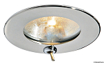 Встраиваемый галогенный светильник Atria G4 из нержавеющей стали с выключателем 12В 10Вт, Osculati 13.447.91