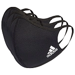 adidas H13185/XS-S защитная маска Logo 3 Единицы Черный Black S